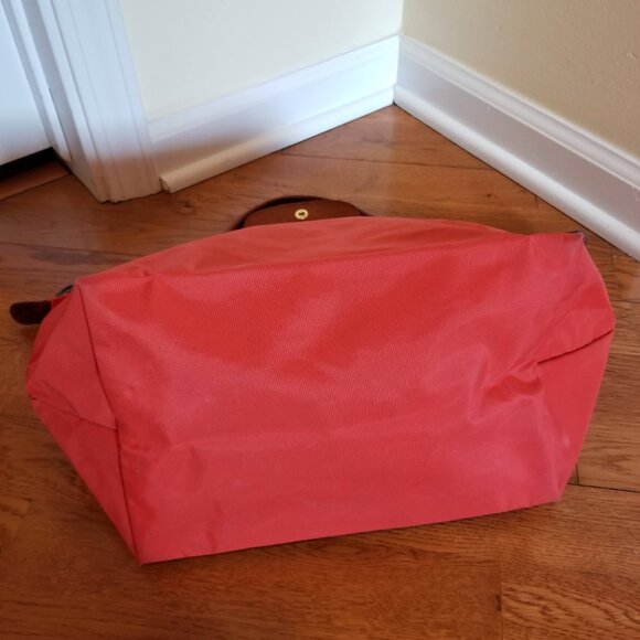 Longchamps Le Pliage Travel Tote - Brick Red - Picture 11 of 12